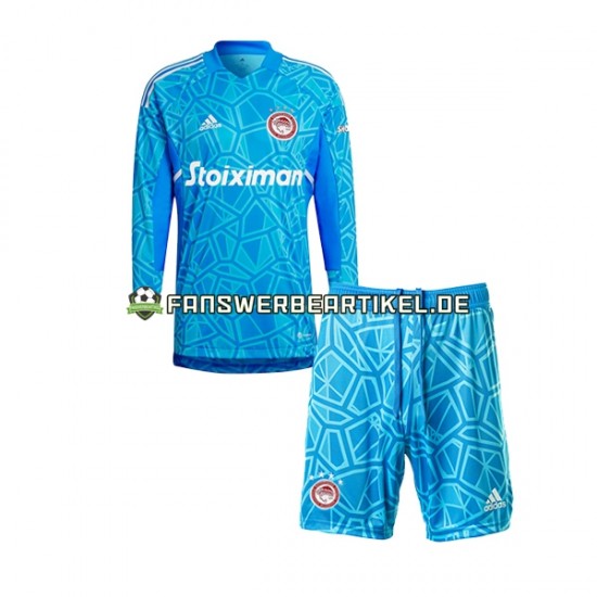 Torwart Trikot Olympiacos Kinder Heimausrüstung 2022-2023 Langarm