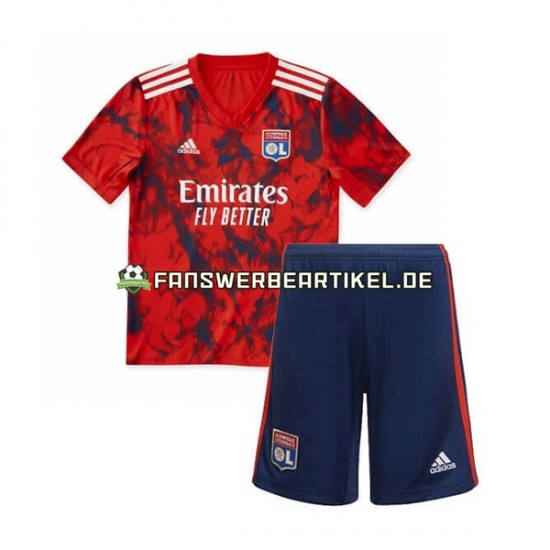 Trikot Olympique Lyon Kinder Auswärtsausrüstung 2022-2023 Kurzarm