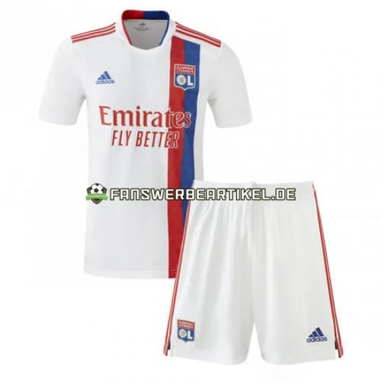 Trikot Olympique Lyon Kinder Heimausrüstung 2022-2023 Kurzarm