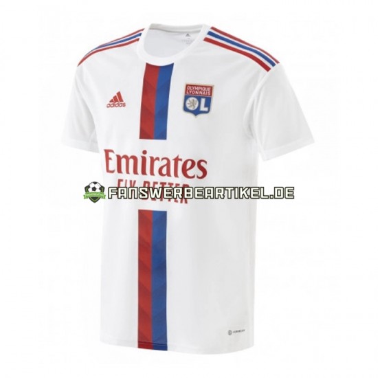 Trikot Olympique Lyon Herren Heimausrüstung 2022-2023 Kurzarm