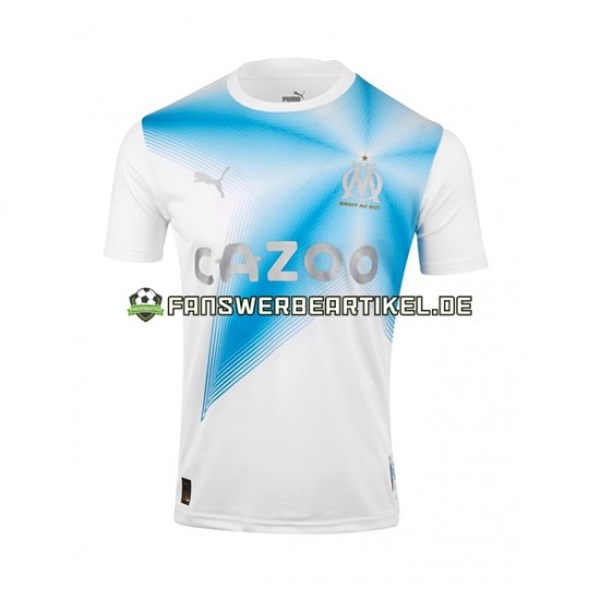 Anniversary Trikot Olympique Marseille Herren Heimausrüstung 2022 2023 Kurzarm