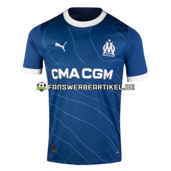 Trikot Olympique Marseille Herren Auswärtsausrüstung 2023-2024 Kurzarm