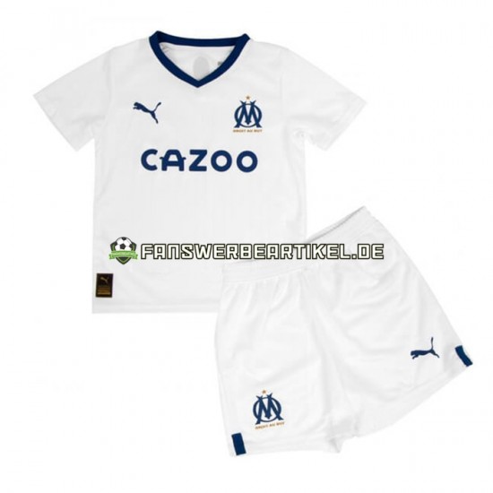 Trikot Olympique Marseille Kinder Heimausrüstung 2022-2023 Kurzarm