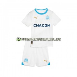 Trikot Olympique Marseille Kinder Heimausrüstung 2023-2024 Kurzarm