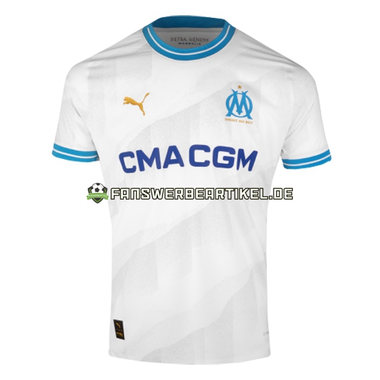 Trikot Olympique Marseille Herren Heimausrüstung 2023-2024 Kurzarm