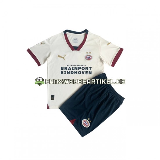 Trikot PSV Eindhoven Kinder Auswärtsausrüstung 2023-2024 Kurzarm