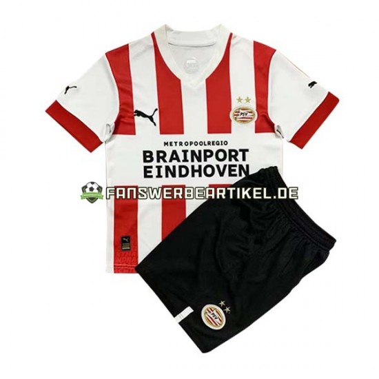 Trikot PSV Eindhoven Kinder Heimausrüstung 2022-2023 Kurzarm