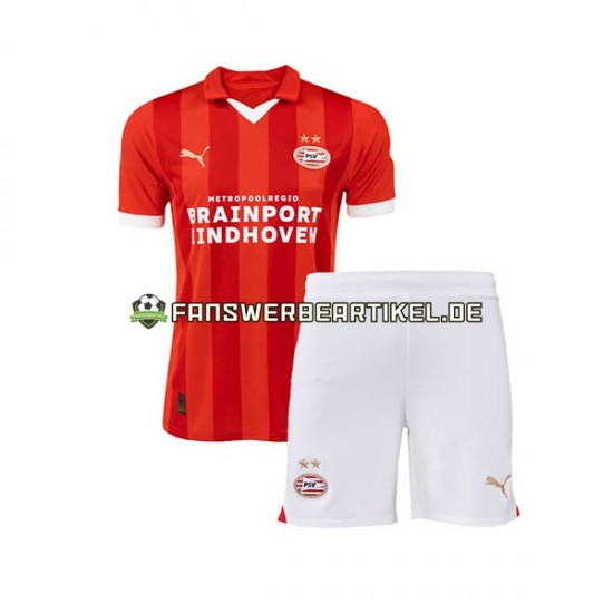 Trikot PSV Eindhoven Kinder Heimausrüstung 2023-2024 Kurzarm