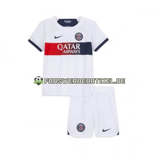 Trikot Paris Saint-Germain Kinder Auswärtsausrüstung 2023-2024 Kurzarm