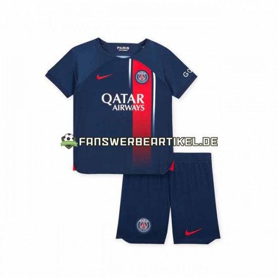 Trikot Paris Saint-Germain Kinder Heimausrüstung 2023-2024 Kurzarm