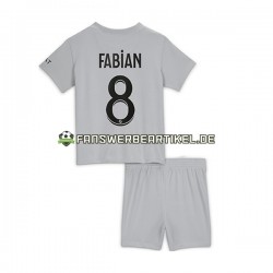 Fabian 8 Trikot Paris Saint-Germain Kinder Auswärtsausrüstung 2022-2023 Kurzarm