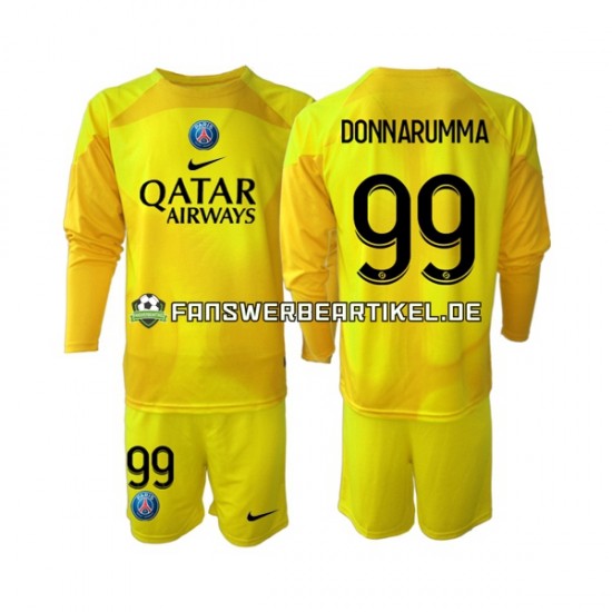 Gianluigi Donnarumma 99 Torwart Trikot Paris Saint-Germain Kinder Ausweich ausrüstung 2022-2023 Langarm