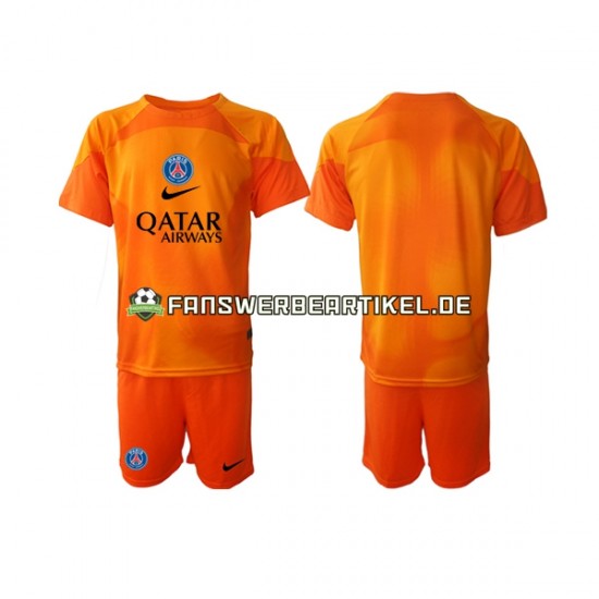 Torwart Trikot Paris Saint-Germain Kinder Auswärtsausrüstung 2022-2023 Kurzarm