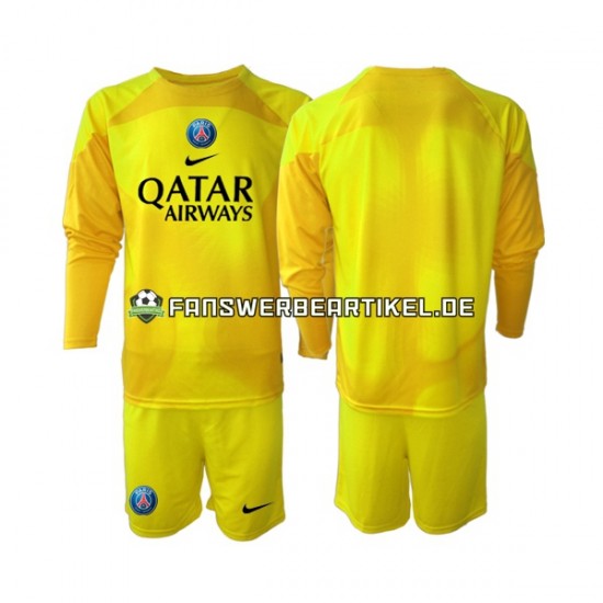 Torwart Trikot Paris Saint-Germain Kinder Ausweich ausrüstung 2022-2023 Langarm