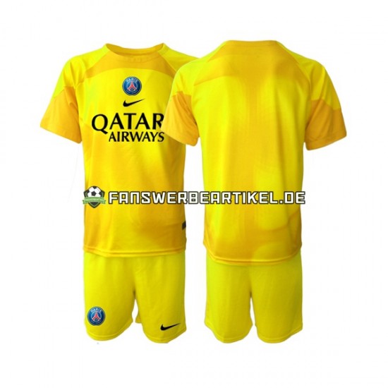 Torwart Trikot Paris Saint-Germain Kinder Ausweich ausrüstung 2022-2023 Kurzarm