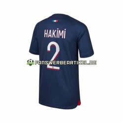 Hakimi 2 Trikot Paris Saint-Germain Herren Heimausrüstung 2023-2024 Kurzarm