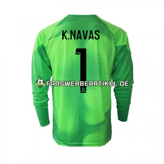 Keylor Navas 1 Torwart Trikot Paris Saint-Germain Herren Heimausrüstung 2022-2023 Langarm