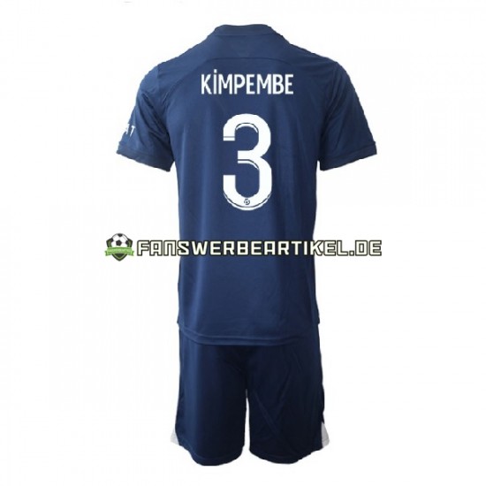 Kimpembe 3 Trikot Paris Saint-Germain Kinder Heimausrüstung 2022-2023 Kurzarm