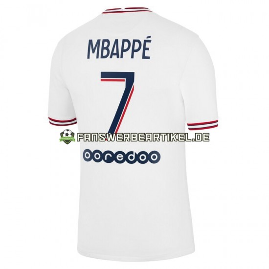 Kylian Mbappe 7 Trikot Paris Saint-Germain Herren Viertes ausrüstung 2021-2022 Kurzarm