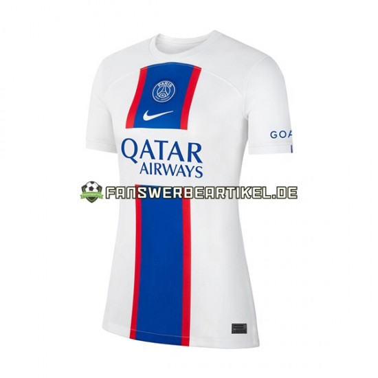 Trikot Paris Saint-Germain Dame Ausweich ausrüstung 2022-2023 Kurzarm