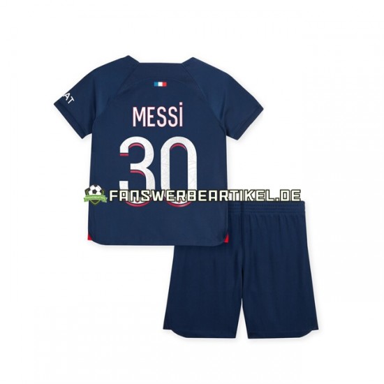 Lionel Messi 30 Trikot Paris Saint-Germain Kinder Heimausrüstung 2023-2024 Kurzarm