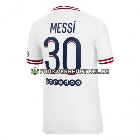 Lionel Messi 30 Trikot Paris Saint-Germain Herren Viertes ausrüstung 2021-2022 Kurzarm