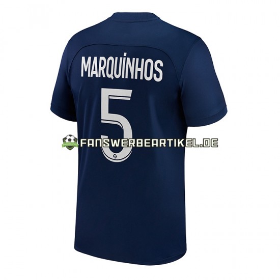 Marquinhos 5 Trikot Paris Saint-Germain Herren Heimausrüstung 2022-2023 Kurzarm