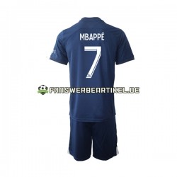Mbappe 7 Trikot Paris Saint-Germain Kinder Heimausrüstung 2022-2023 Kurzarm