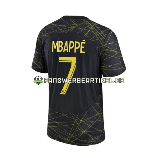 Mbappe 7 Trikot Paris Saint-Germain Herren Viertes ausrüstung 2022-2023 Kurzarm