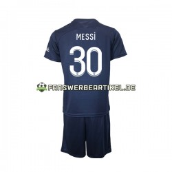 Messi 30 Trikot Paris Saint-Germain Kinder Heimausrüstung 2022-2023 Kurzarm