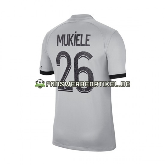 Mukiele 26 Trikot Paris Saint-Germain Herren Auswärtsausrüstung 2022-2023 Kurzarm