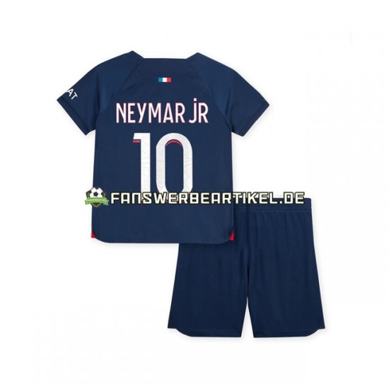 Neymar Jr 10 Trikot Paris Saint-Germain Kinder Heimausrüstung 2023-2024 Kurzarm