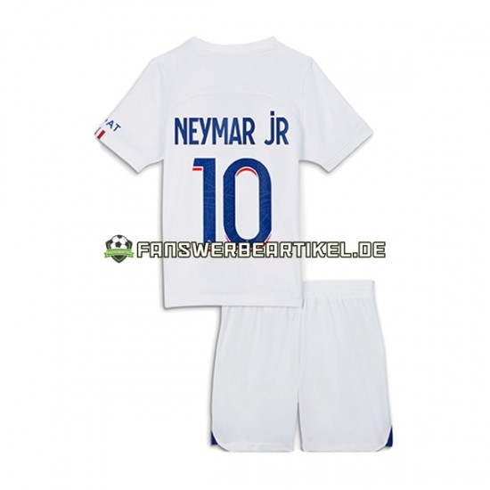 Neymar Jr 10 Trikot Paris Saint-Germain Kinder Ausweich ausrüstung 2022-2023 Kurzarm