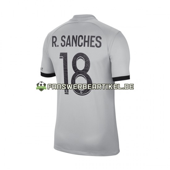 R.Sanches 18 Trikot Paris Saint-Germain Herren Auswärtsausrüstung 2022-2023 Kurzarm