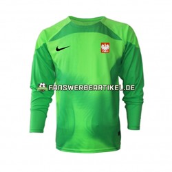Torwart Trikot Polen Herren Heimausrüstung WM 2022 Langarm