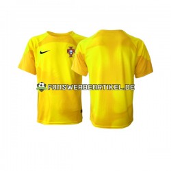 Torwart Trikot Portugal Herren Heimausrüstung WM 2022 Kurzarm
