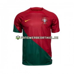 Trikot Portugal Herren Heimausrüstung WM 2022 Kurzarm