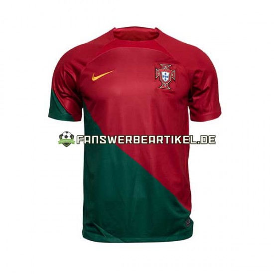 Trikot Portugal Herren Heimausrüstung WM 2022 Kurzarm