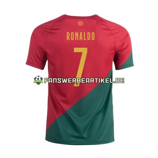 Ronaldo 7 Trikot Portugal Herren Heimausrüstung WM 2022 Kurzarm