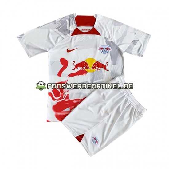 Trikot RB Leipzig Kinder Heimausrüstung 2022-2023 Kurzarm