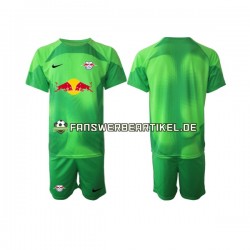 Torwart Trikot RB Leipzig Kinder Auswärtsausrüstung 2022-2023 Kurzarm