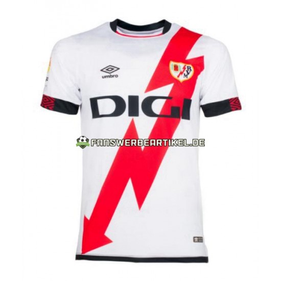 Trikot Rayo Vallecano Herren Heimausrüstung 2021-2022 Kurzarm