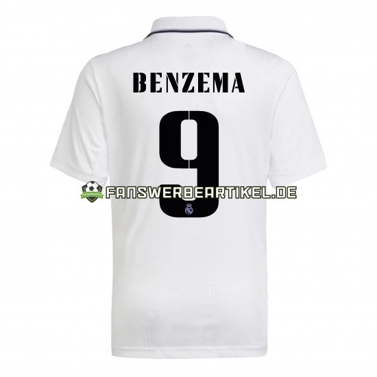 Benzema 9 Trikot Real Madrid Herren Heimausrüstung 2022-2023 Kurzarm