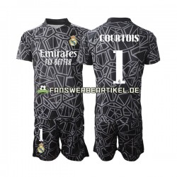 Courtois 1 Torwart Trikot Real Madrid Kinder Auswärtsausrüstung 2022-2023 Kurzarm