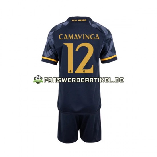 EDUARDO CAMAVINGA 12 Trikot Real Madrid Kinder Auswärtsausrüstung 2023-2024 Kurzarm