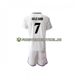 Eden Hazard 7 Trikot Real Madrid Kinder Heimausrüstung 2022-2023 Kurzarm