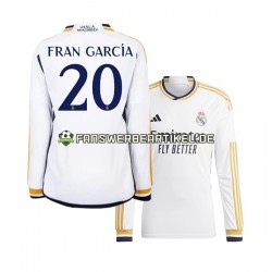 Fran Garcia 20 Trikot Real Madrid Herren Heimausrüstung 2023-2024 Langarm