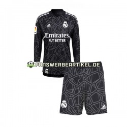 Torwart Trikot Real Madrid Kinder Auswärtsausrüstung 2022-2023 Langarm