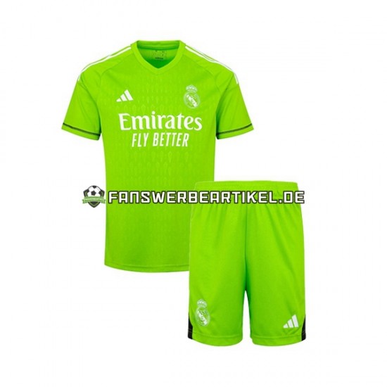 Torwart Trikot Real Madrid Kinder Heimausrüstung 2023-2024 Kurzarm