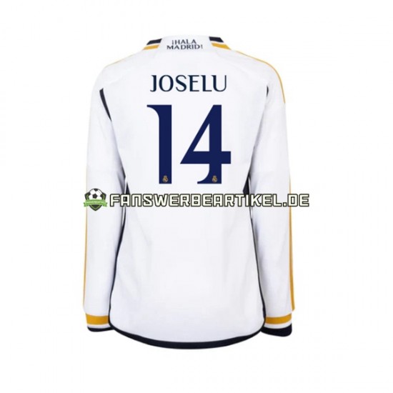 JOSELU 14 Trikot Real Madrid Herren Heimausrüstung 2023-2024 Langarm